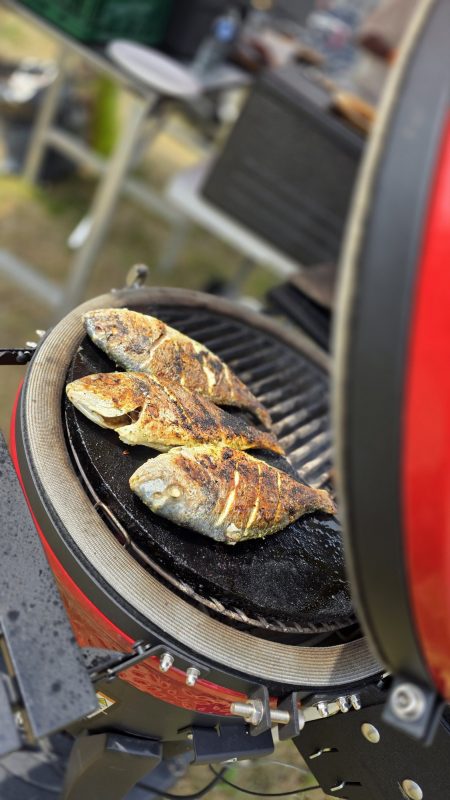 Fish on the kamado
