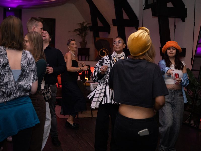 The room turned into a dance floor